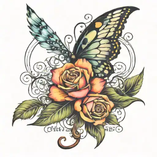 Tara Tristen Bella name tattoo tattoo design idea