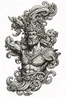 apollo god tattoo design idea