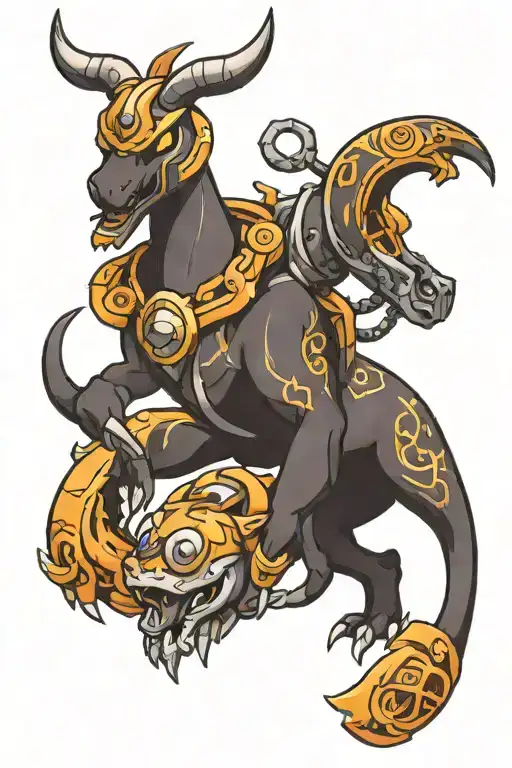 Pokemon Houndoom tattoo design idea