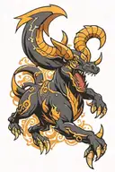 Pokemon Houndoom tattoo design idea