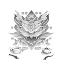 Crossfit athlete performing a traditional Japanese tea ceremony tattoo design idea