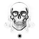 Ocean Wave Blood Skull Surf  tattoo design idea