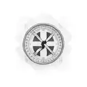 Checkered flag ribbon tattoo design idea