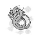 dragons family  tattoo design idea