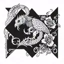 lil peep and scorpio logo incorporated tattoo design idea