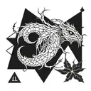 lil peep and scorpio logo incorporated tattoo design idea