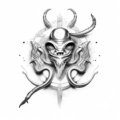 Alchemy Scorpion tattoo design idea
