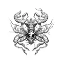 Alchemy Scorpion tattoo design idea