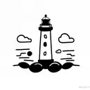 Lighthouse tattoo design idea