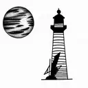 Lighthouse tattoo design idea
