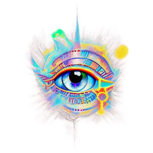 Eye of Ra tattoo design idea
