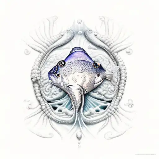 sea creatures  tattoo design idea