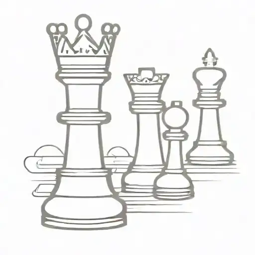 chess king tattoo design idea