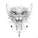old key tattoo design idea