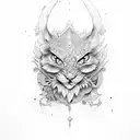 old key tattoo design idea
