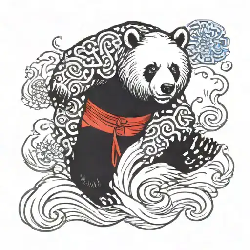 nordic bears tattoo design idea