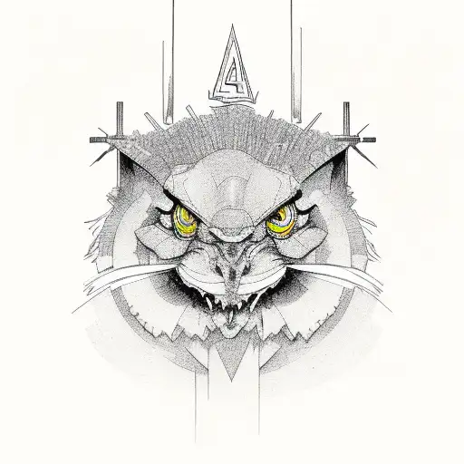 4 inch patience and rising up tattoo design idea