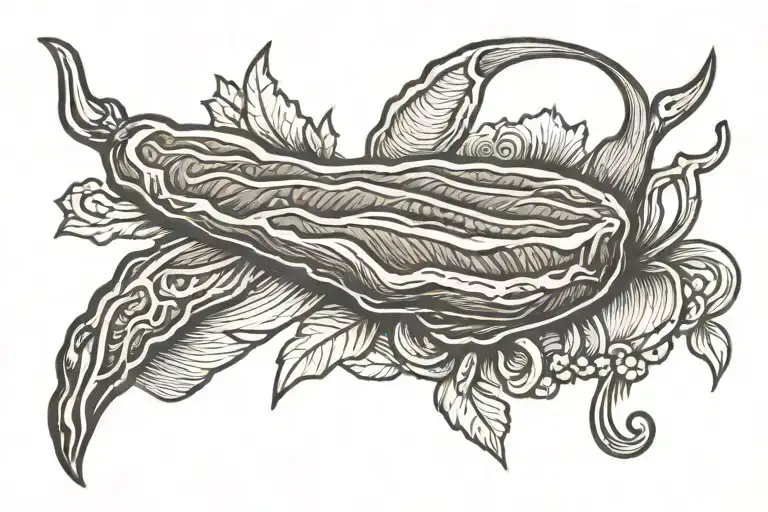 Meat tattoo design idea