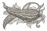 Meat tattoo design idea
