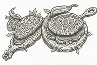 Meat tattoo design idea