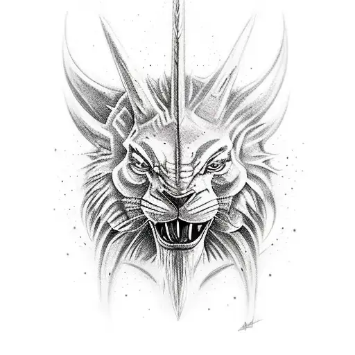 cena da ultima batalha das cronicas de narnia tattoo design idea