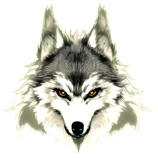 Wolf tattoo design idea