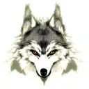 Wolf tattoo design idea
