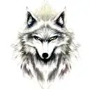 Wolf tattoo design idea