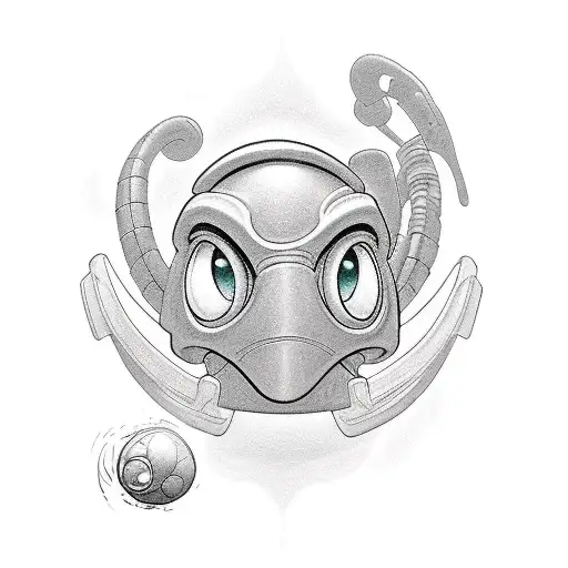 A new-school tattoo of morph from Treasure Planet tattoo design idea