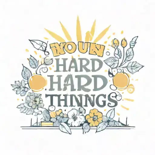 You can do hard things tattoo design idea