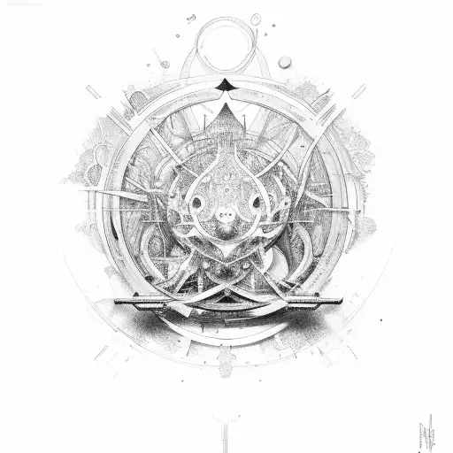 alchemy tattoo design idea