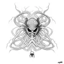 Lovecraft spider tattoo design idea
