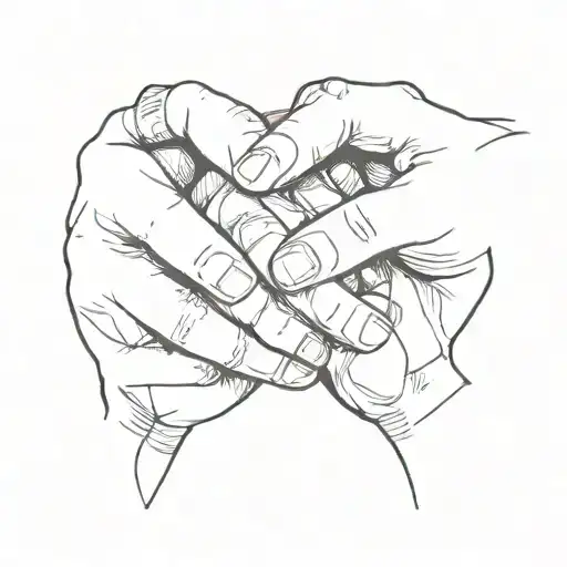pinky promise tattoo design idea