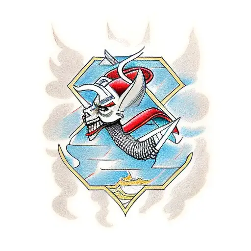 thor with thunders tattoo design idea