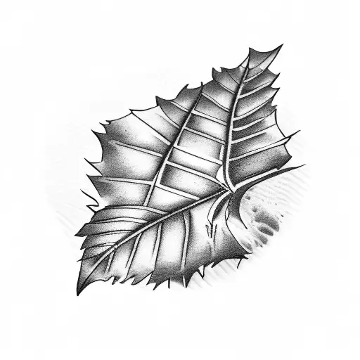A black-grey tattoo of a passport open to a page with a Trèfle leaf stamp tattoo design idea