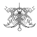 "destiny" with the "t" as a cross tattoo design idea