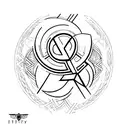 "destiny" with the "t" as a cross tattoo design idea