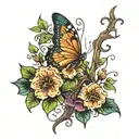 Skyler ivy vines tattoo design idea