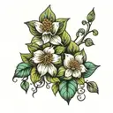 Skyler ivy vines tattoo design idea
