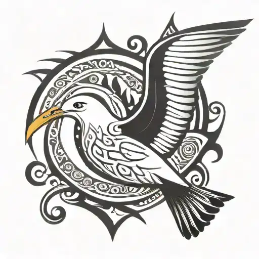 gull tattoo design idea