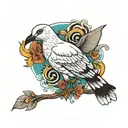 gull tattoo design idea
