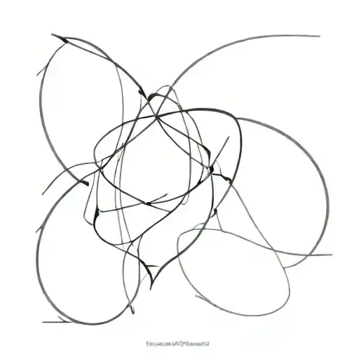 create a tattoo that depicts "an unbreakable bond using abstract shapes tattoo design idea