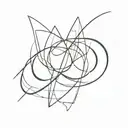 create a tattoo that depicts "an unbreakable bond using abstract shapes tattoo design idea