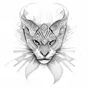 art deco tattoo design idea