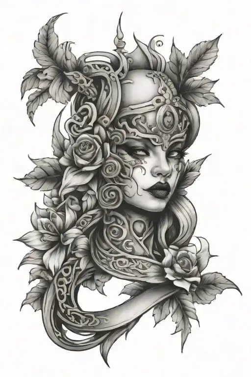 no fear of the future because of the present  tattoo design idea