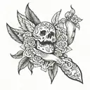 fingers crossed  tattoo design idea