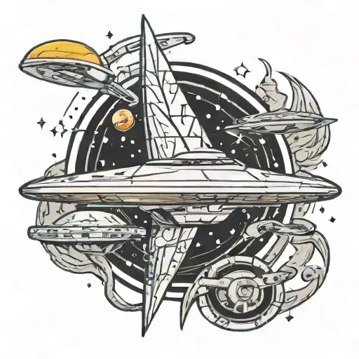 star trek boadly to go tattoo design idea