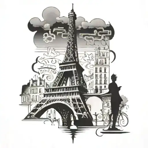 Paris street Eleanor Romeo tattoo design idea