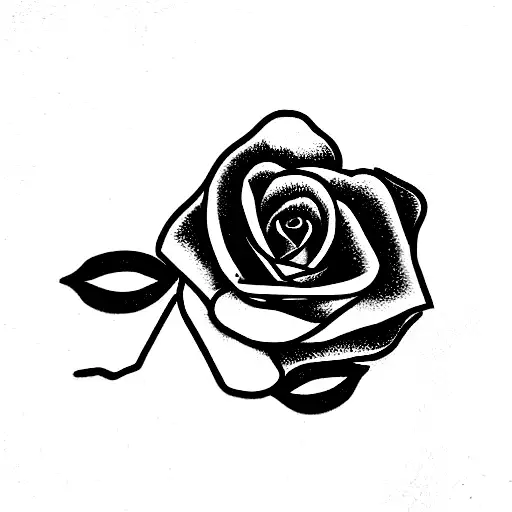 Roses and snake tattoo design idea