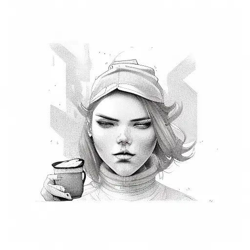 Barista  tattoo design idea